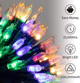 img 2 attached to 2 Pack of Battery Operated Christmas Lights - 17.7 Feet 50 Clear Mini String Lights with Remote. Color Changing Lights for Xmas Tree, Outdoor & Indoor Holiday Party Garden Decor. Warm White+Multi Color