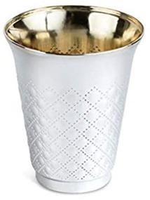 img 4 attached to Silver Coated Plastic Disposable Kiddush Wine Cups, 25 Pack - 6 oz for Wedding, Passover Seder, Gifts, Kids, Sipping Wine
