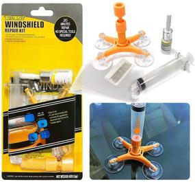 img 4 attached to YOOHE Car Windshield Repair Kit: Fix Windshield Chips, Cracks & More with Pressure Syringes