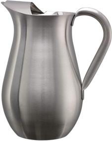 img 3 attached to 🥤 Serveware WPB2BS Brushed Pitcher with Ice Guard, Bell Shape, 2 Liters