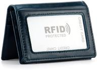 hawee men's genuine leather billfold wallet with rfid blocking - card cases & money organizers for better security logo