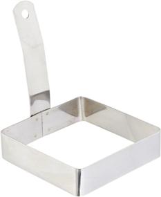 img 1 attached to Winco 4-Inch Square Egg Ring: Achieve Perfect Eggs with Stainless Steel Precision