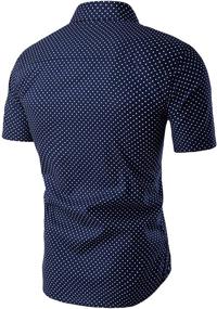 img 2 attached to 👕 Men's Clothing and Shirts with Printed Cotton Sleeves and Button Details by Uxcell