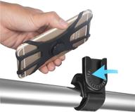 🚲 oribox bike phone mount - removable bicycle phone holder for iphone 12/11 pro max, samsung galaxy - black logo