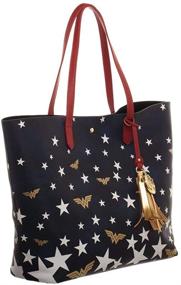 img 2 attached to Wonder Woman: Embrace Patriotism with this Oversized Red White and Blue Bag