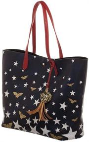 img 4 attached to Wonder Woman: Embrace Patriotism with this Oversized Red White and Blue Bag
