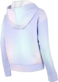 img 3 attached to adidas Girls' Gradient Fleece Hooded Pullover