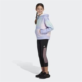 img 1 attached to adidas Girls' Gradient Fleece Hooded Pullover