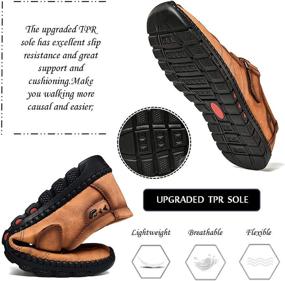 img 1 attached to 👣 Moodeng Comfortable Leather Outdoor Sandals: Your Ultimate Footwear Solution