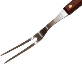 img 1 attached to 🍴 High-Quality 10.5" Carving / Meat Fork with Durable Wood Handle