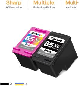 img 3 attached to 🖨️ E-Z Ink (TM) Remanufactured Ink Cartridge for HP 65XL - Compatible with Envy 5055, 5052, 5058 & DeskJet 2622, 2624, 2652, 2655, 3752, 3755 Printers - Includes 1 Black and 1 Color Cartridge