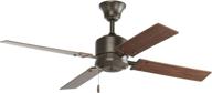 🌬️ progress lighting p2531-20 52-inch 4-blade ceiling fan, antique bronze: effortlessly sophisticated cooling solution логотип