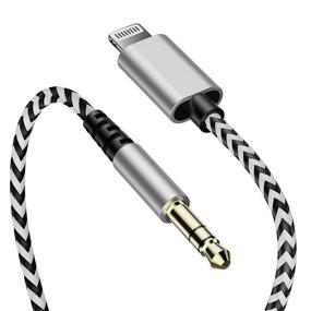 img 4 attached to Автомобильный аудиокабель MOOU Lightning с разъемом 3.5 мм, сертифицированный Apple, длиной 6.6 фута, совместимый с iPhone 13/13 Pro/13 Pro Max/12/12 Pro/12 Pro Max/11/11 Pro/X/XR/XS/SE/8P.
