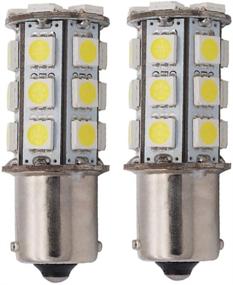 img 4 attached to 💡 2 Упаковки - GRV Ba15s 1156 1141 Яркая LED лампа для автомобиля или дома, Холодный белый свет, 24-5050SMD, постоянный ток 12V.