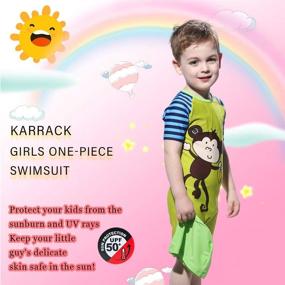 img 2 attached to 🏊 Karrack Boy's Swimsuit with Enhanced Protection - Swimwear for Boys