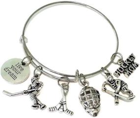 img 4 attached to Kits Kiss Hockey Bracelet Jewelry