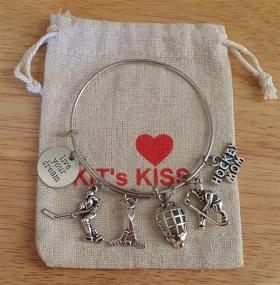 img 2 attached to Kits Kiss Hockey Bracelet Jewelry