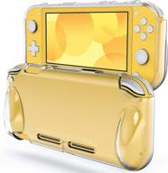 enhanced jetech protective case for nintendo switch lite 2019, ergonomic 🎮 grip cover with advanced shock-absorption and anti-scratch design, crystal clear hd visibility logo