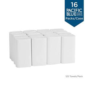 img 1 attached to Pacific Blue Select Multifold Premium 2-Ply Paper Towels by Georgia-Pacific (GP PRO) - White, 21000 Count, 125 Towels/Pack, 16 Packs/Case