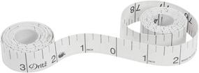 img 2 attached to 📏 Dritz Longarm 3712 Zero Center Tape Measure: Premium 3/4 x 144-Inch White Tool for Precise Measurements