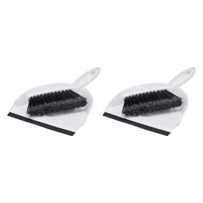 img 4 attached to Convenient 2-Pack AmazonCommercial Mini Brush and Dustpan Set for Efficient Cleaning