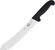 enhanced precision and performance: victorinox fibrox pro 10-inch butcher knife with granton edge logo