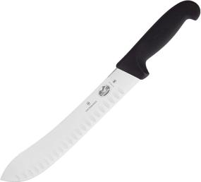 img 4 attached to Enhanced Precision and Performance: Victorinox Fibrox Pro 10-Inch Butcher Knife with Granton Edge