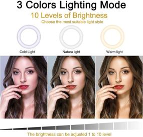 img 2 attached to 🔆 UPXDUMI Dual Ring Light for Laptop and Computer: Flexible Arm Desk Circle Light for Enhanced Video Conferencing, Zoom Meetings, Streaming, and More