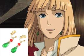 img 1 attached to Moving Castle Cosplay Earrings Necklace