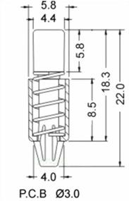 img 3 attached to 💻 GENNEL 50pcs Heatsink Spring Rivet Fastener Push Pin Mounting Screw Set for PC GPU VGA Card Northbridge Chipset Cooling Fan