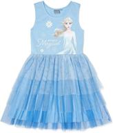 👗 enchanting glitter lavender ballerina outfits for girls - disney frozen collection logo