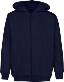 img 1 attached to 👦 Top-Quality Full Zip Boys Hooded Fleece – Cozy &amp; Insulated Boys Fleece Hoodie