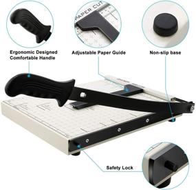 img 3 attached to 📐 A4 Paper Trimmer: Precise Cut with Blade Gridded Photo Guillotine Craft Machine, 12 inch Length, A4-B7 Use