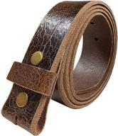 genuine piece vintage buffalo leather men's accessories and belts logo