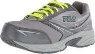 👟 fila women's memory reckoning 8 slip resistant steel toe running shoe for food service professionals logo