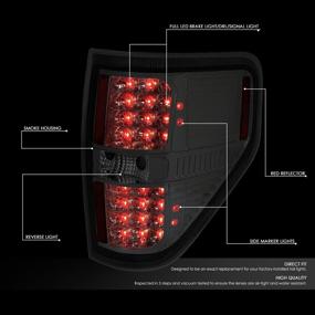 img 3 attached to DNA Motoring TL F15009 LED CH SM Chrome Smoked