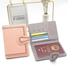 img 1 attached to Belsmi Passport Personalized Blocking Leather Travel Accessories