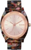 ⌚ nixon time teller acetate: стильные женские аналоговые часы моды с водонепроницаемостью 100 м (37 мм циферблат, 20 мм ремешок) логотип