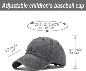 img 2 attached to Pieces Toddler Baseball Washed Adjustable Boys' Accessories