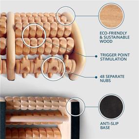 img 1 attached to TheraFlow Large Dual Foot Massager Roller - 2019 Enhanced Model for Plantar Fasciitis, Heel, Arch Pain Relief - Includes Laminated Foot Chart & Detailed Instructions - Stress Relief, Relaxation Gift