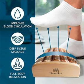 img 2 attached to TheraFlow Large Dual Foot Massager Roller - 2019 Enhanced Model for Plantar Fasciitis, Heel, Arch Pain Relief - Includes Laminated Foot Chart & Detailed Instructions - Stress Relief, Relaxation Gift