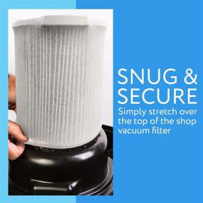 img 1 attached to 🧹 Reusable, Washable Shop Vacuum Filter Cover [10 Pack] - Reduce Dust Build Up – Ideal for Most Canister Vacuums – Shopvac Prefilter