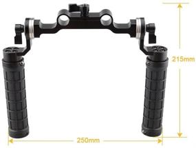 img 3 attached to CAMVATE 15mm Rod &amp; Shoulder Mount Rig with Rosette Standard Accessory for DSLR - Soft Rubber Grip (Black, M6 Thread, 31.8 mm)