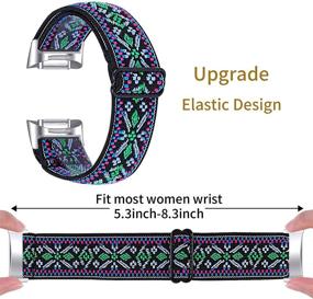 img 1 attached to Compatible Adjustable Stretchy Wristbands Replacement Wellness & Relaxation