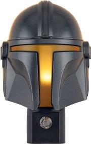 img 4 attached to 🌟 STAR WARS Mandalorian Helmet LED Night Light: UL-Listed Plug-in for Bedroom, Nursery, Bathroom, Office