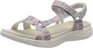 👡 skechers women's 600-140013 medium sandal - shoes for women logo