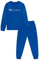 👕 champion classic colors sweatshirt sweatpants: stylish boys' clothing logo