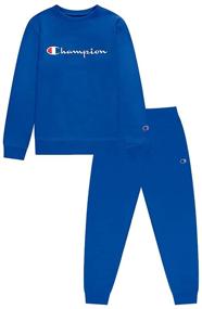 img 4 attached to 👕 Champion Classic Colors Sweatshirt Sweatpants: Stylish Boys' Clothing