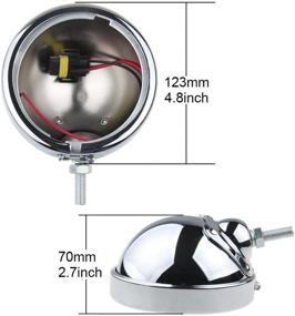 img 3 attached to 🏍️ Harley Touring Electra Glide Fog Lights: Chrome CREE LED Auxiliary Spot Fog Passing Light Lamp with Mounting Bracket