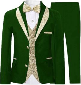 img 1 attached to 🤵 DGMJ Fashion Tuxedo Formal Wedding Boys' Clothing, Suits, and Sport Coats
